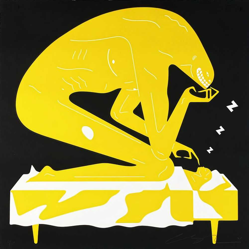 Cleon Peterson, ‘The Nightmare (Black)’, 09-02-2021, Print, Hand pulled screenprint printed on 290gsm Coventry Rag paper with deckled edges, Self-released, Numbered