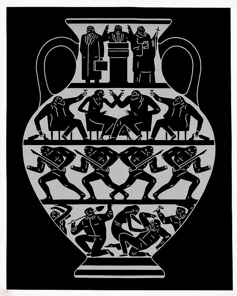 Cleon Peterson, ‘Trump 2017 (Black Platinum)’, 19-01-2017, Print, Hand pulled screenprint printed on 290gsm Coventry Rag paper with deckled edges, Self-released, Numbered