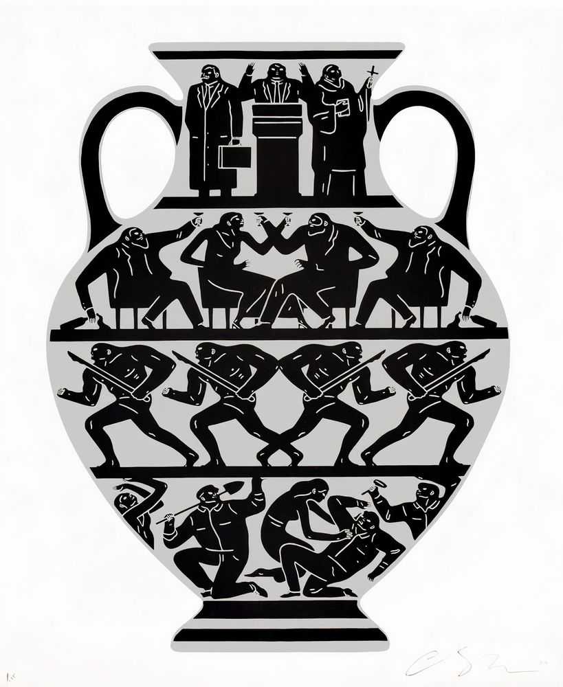 Cleon Peterson, ‘Trump 2017 (White Platinum)’, 19-01-2017, Print, Hand pulled screenprint printed on 290gsm Coventry Rag paper with deckled edges, Self-released, Numbered