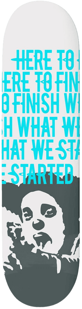 Clown Skateboards, ‘Manifesto Deck (Blue)’, 2021, Collectible, Screenprint on 7-ply Canadian Maple, Clown Skateboards, 
