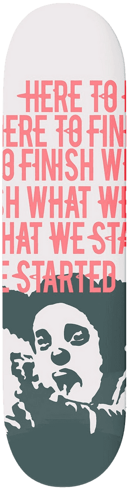 Clown Skateboards, ‘Manifesto Deck (Pink)’, 2021, Collectible, Screenprint on 7-ply Canadian Maple, Clown Skateboards, 