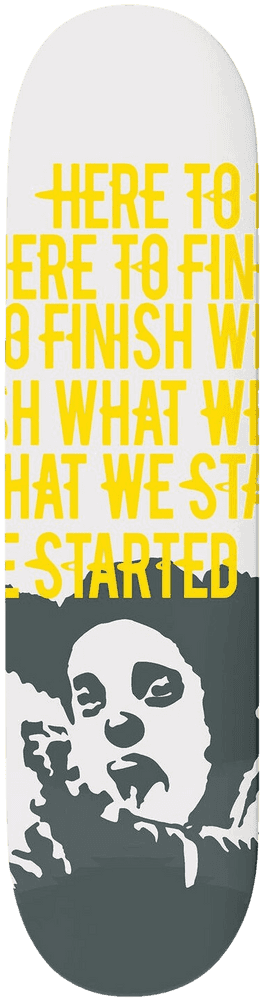 Clown Skateboards, ‘Manifesto Deck (Yellow)’, 2021, Collectible, Screenprint on 7-ply Canadian Maple, Clown Skateboards, 