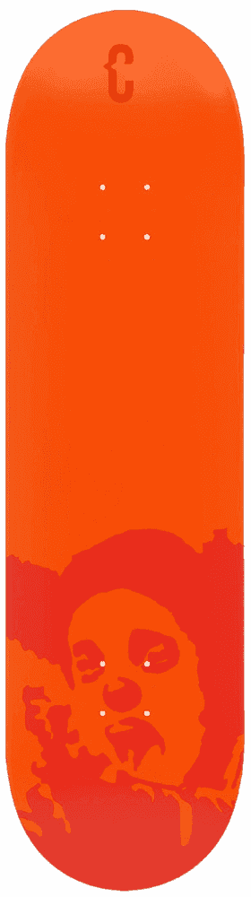 Clown Skateboards, ‘Manifesto Dub (Orange)’, 2021, Collectible, Screenprint on 7-ply Canadian Maple, Clown Skateboards, 