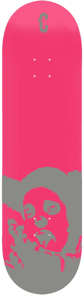 Clown Skateboards, ‘Manifesto Flashlite (Pink)’, 2021, Collectible, Screenprint on 7-ply Canadian Maple, Clown Skateboards, 