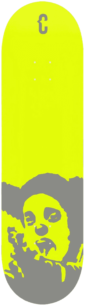 Clown Skateboards, ‘Manifesto Flashlite (Yellow)’, 2021, Collectible, Screenprint on 7-ply Canadian Maple, Clown Skateboards, 