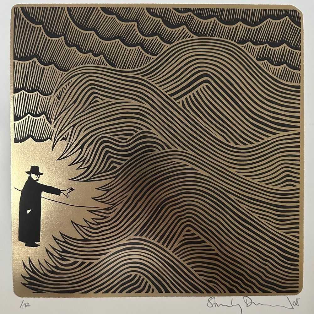 Stanley Donwood, ‘Cnut (Gold London Views)’, 2008, Print, Screenprint with gold foil, null, Numbered