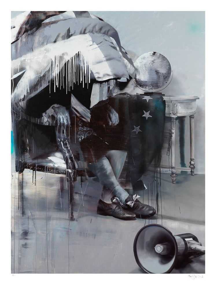 Conor Harrington, ‘Study For The Blind Brexit’, 12-10-2020, Print, Original archival pigment print with silk screen gloss varnish printed on Somerset Enhanced Satin 330gsm, Hungryboy Books, Numbered