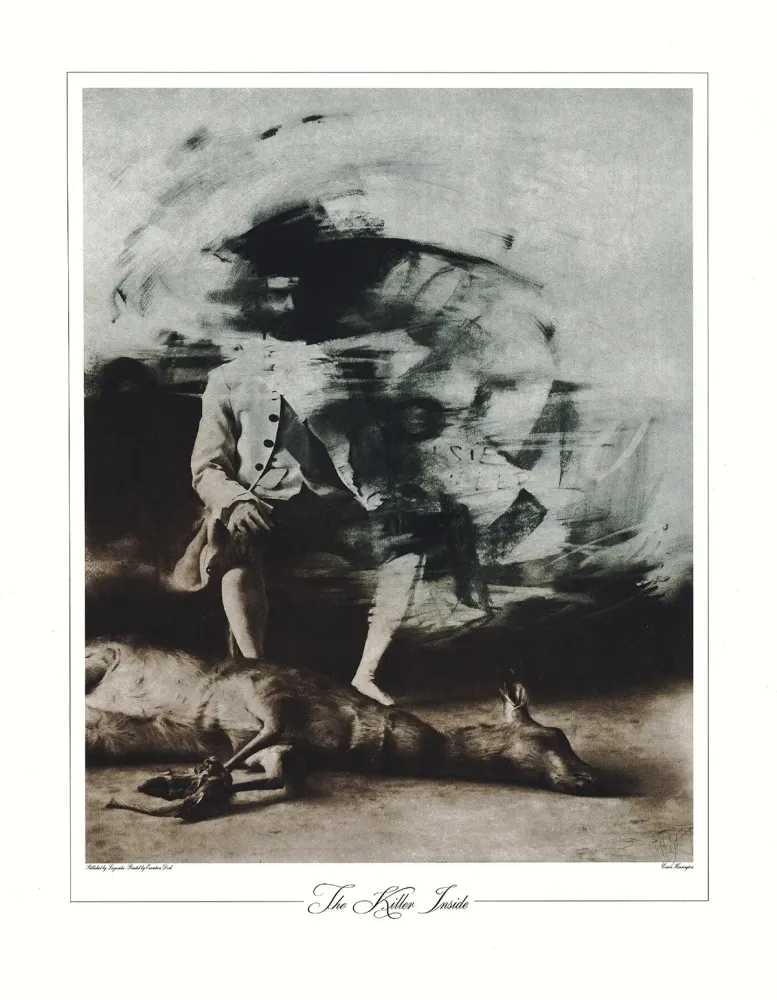 Conor Harrington, ‘The Killer Inside’, 28-06-2012, Print, Two colour photopolymer Gravure etching on Hanhemuele 300gsm paper, Lazinc, Numbered