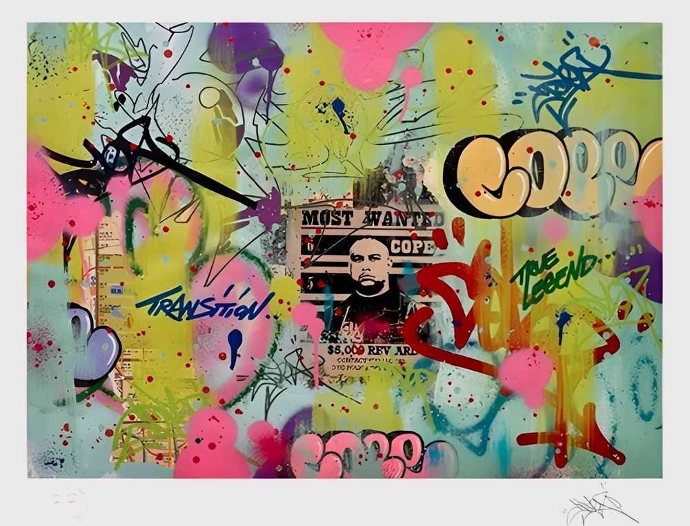 Cope2, ‘Most Wanted’, 12-04-2011, Print, Giclee Print, Dirty Pilot, Numbered