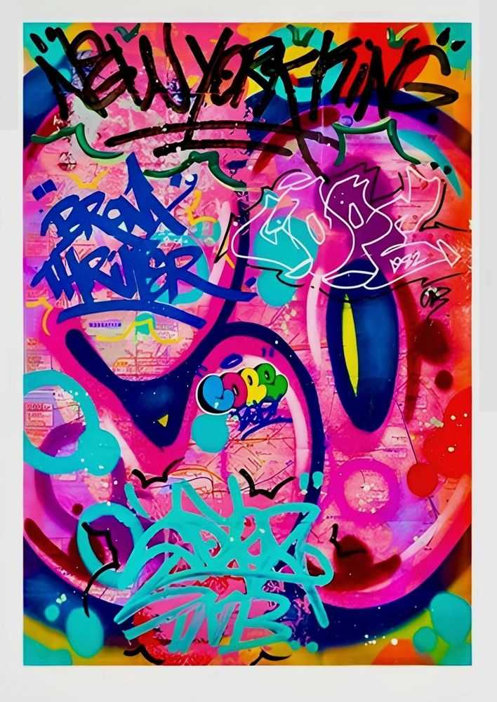 Cope2, ‘New York City Subway Map III’, 23-04-2019, Print, Giclee Print, 1xRUN, Numbered