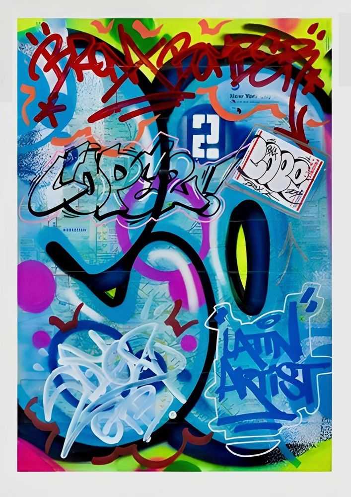 Cope2, ‘New York City Subway Map IV’, 12-12-2019, Print, Giclee Print, 1xRUN, Numbered