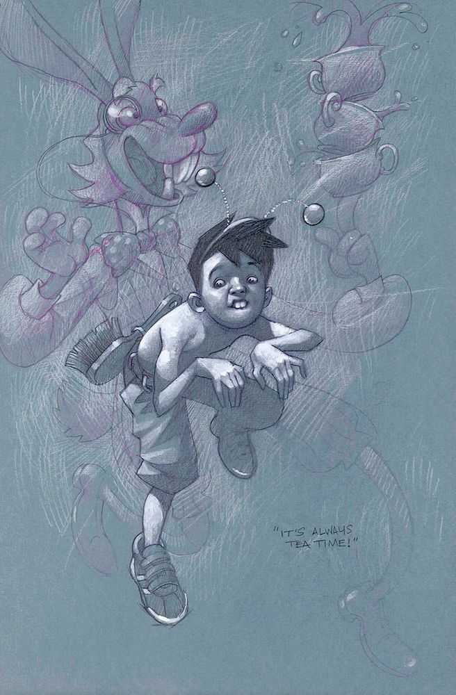 Craig Davison, ‘It's Always Tea Time! (Sketch)’, 2015, Print, Giclee on paper, Castle Fine Art, Numbered, Framed
