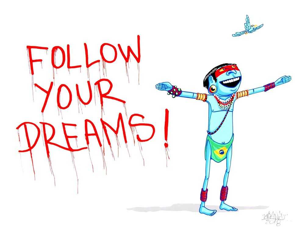 Cranio, ‘Follow Your Dreams’, 03-08-2018, Print, 13-color Hand-Pulled Screenprint on Mohawk Superfine UltraWhite 130lb cover, Vertical Gallery, Numbered