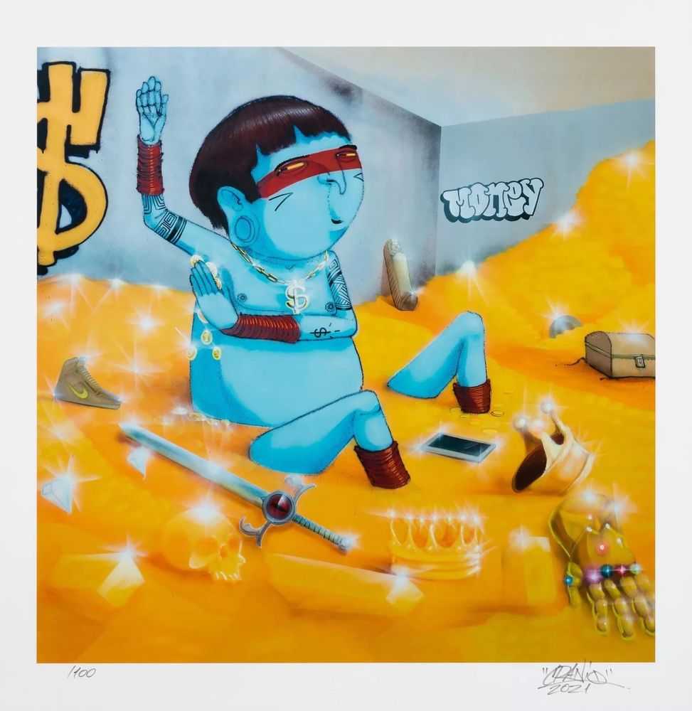 Cranio, ‘Uncle Cranio’, 2021, Print, Screenprint in colors on Hahnemuhle Photo Rag paper, null, Numbered