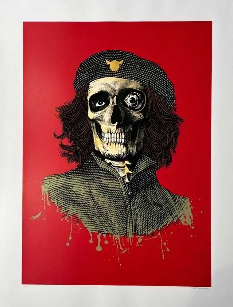 D*Face, ‘Cli Che’, 30-03-2007, Print, 6 colour screenprint with 2 varnishes and hand applied gold leaf on 400gsm somerset satin white paper, Ocontemporary, Numbered