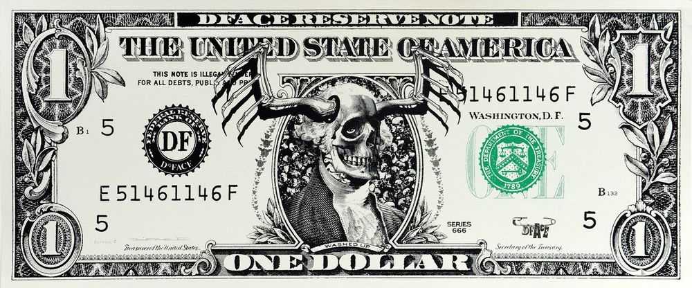 D*Face, ‘Dollar’, 2007, Print, Screenprint, Black Rat Press, 