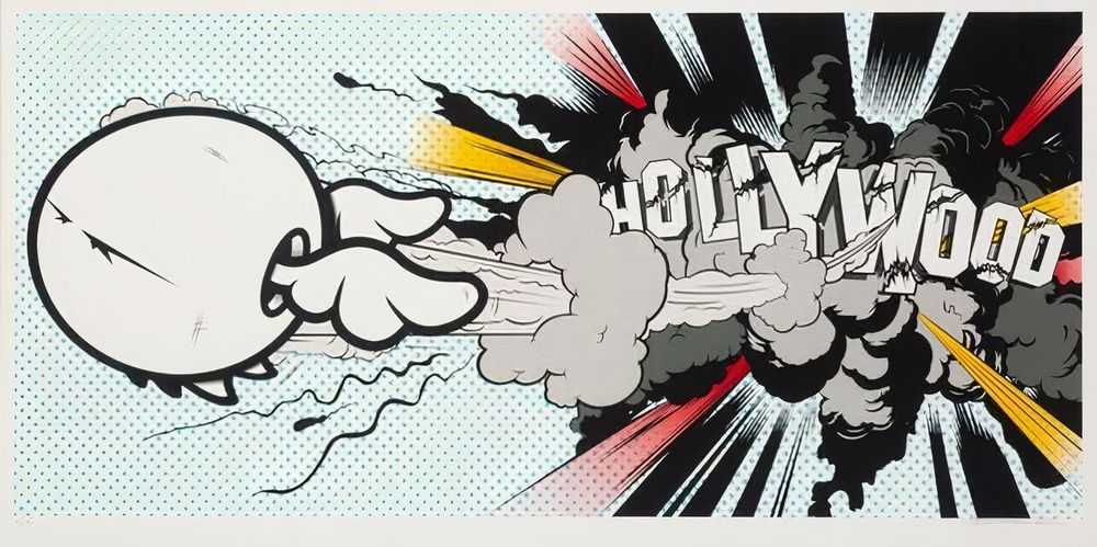 D*Face, ‘Hollywood Boom’, 30-09-2014, Print, 8 Colour screenprint on Cotton paper, Stolen Space, Numbered