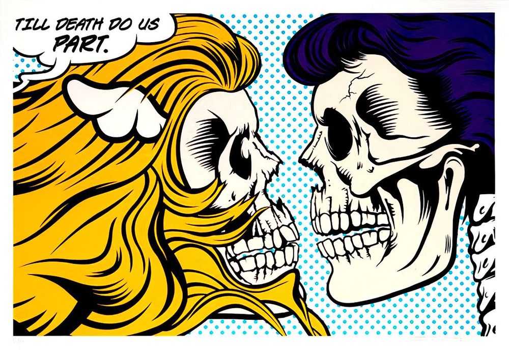 D*Face, ‘Till Death Do Us (P)art’, 16-12-2016, Print, 7 colour Hand pulled screenprint on Hanemuhle 300gsm paper, StreetArtNews, Numbered