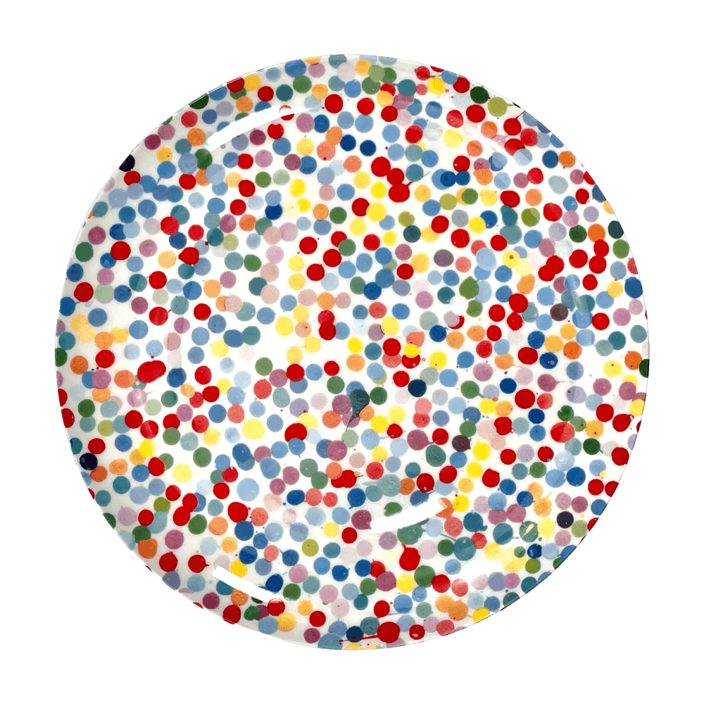 Damien Hirst, ‘All Over Dot Plate’, 2022, Collectible, Fine Bone China, screen–printed with a vibrant Currency Dot design, null, 