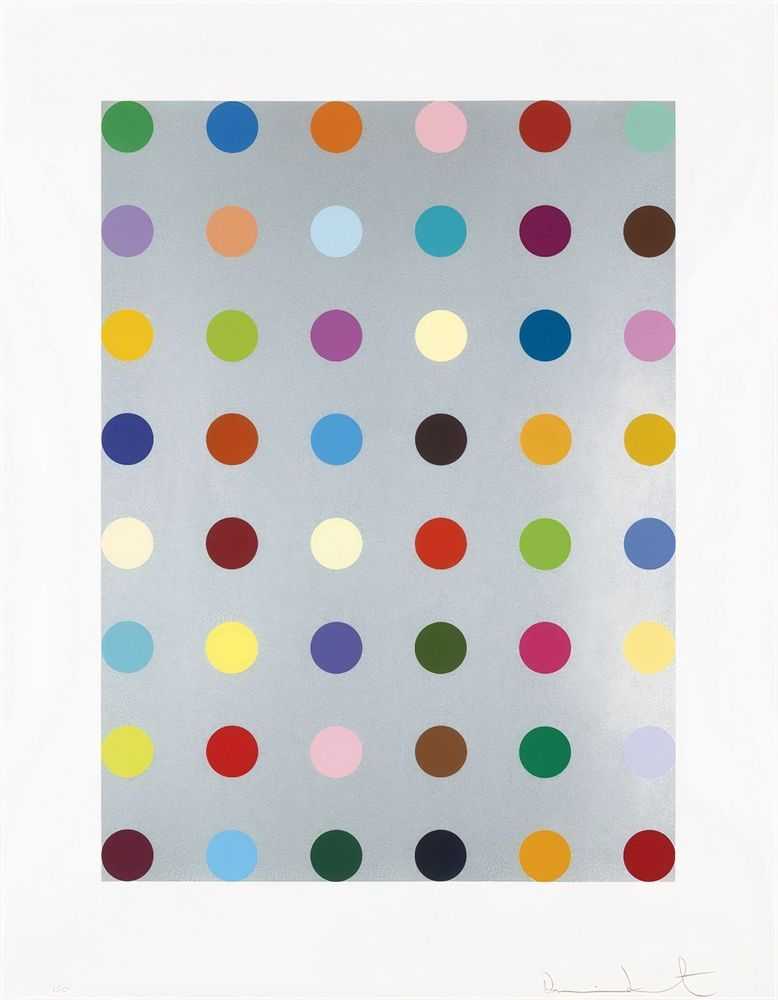 Damien Hirst, ‘Lepidine’, 20-02-2009, Print, Silkscreen print with metallic silver, Other Criteria, Numbered