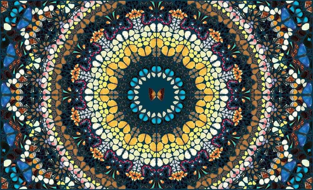 Damien Hirst, ‘H18-3 Psychedelic (The Kaleidoscopes)’, 01-01-2024, Print, Diasec-mounted Giclée print on aluminium composite panel, Heni, Numbered