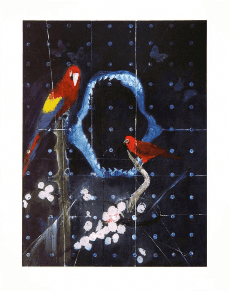 Damien Hirst, ‘Red Bird And Parrot With Shark Jaw (Small)’, 14-07-2012, Print, Lithograph in colours on wove paper, Other Criteria, Numbered