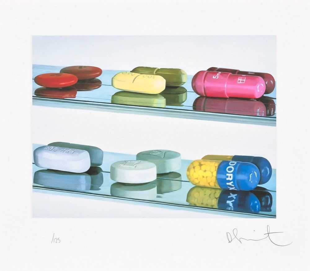 Damien Hirst, ‘Six Pills’, 2004, Print, Inkjet print in colours, on wove paper, with full margins, Other Criteria, Numbered