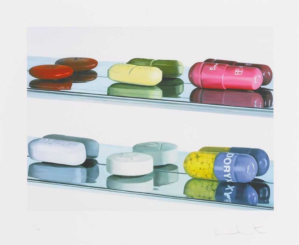 Damien Hirst, ‘Six Pills (Large)’, 2008, Print, Inkjet print in colours, on wove paper, with full margins, Other Criteria, Numbered