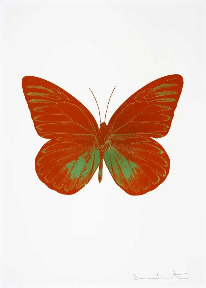 Damien Hirst, ‘The Souls I - Prairie Copper - Leaf Green’, 2010, Print, 2 colour foil block on 300gsm Arches 88 archival paper., Paul Stolper and Other Criteria, Numbered