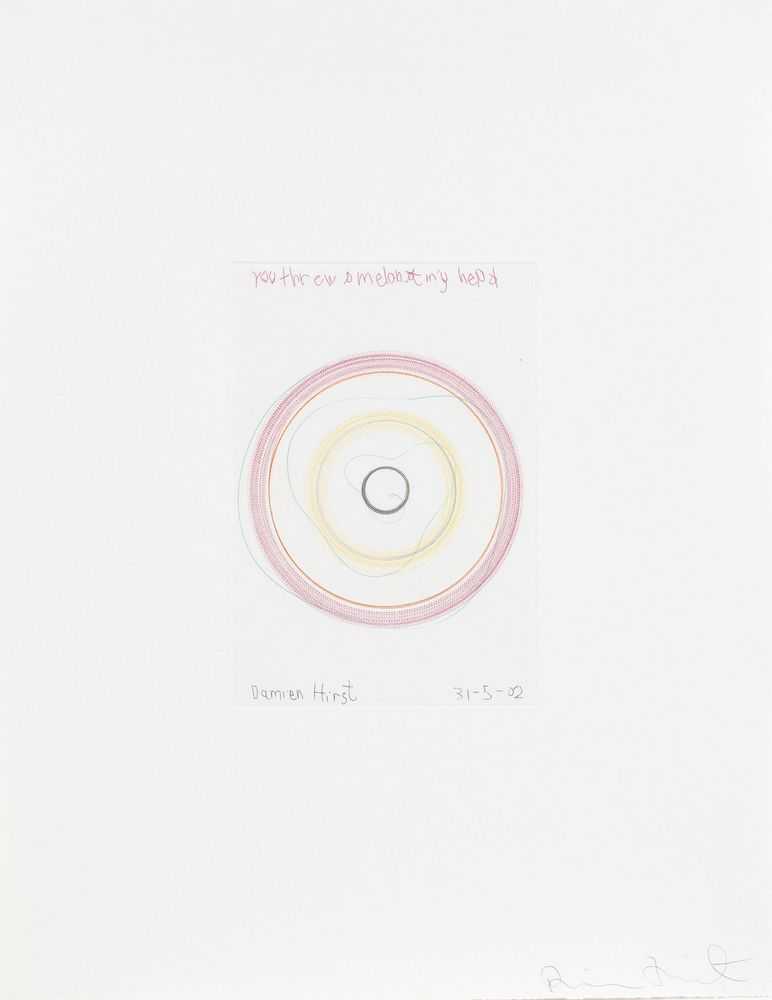 Damien Hirst, ‘You Threw a Melon at my Head’, 2002, Print, Colour etching on 350gsm Hahnemühle paper, Paragon Press, 