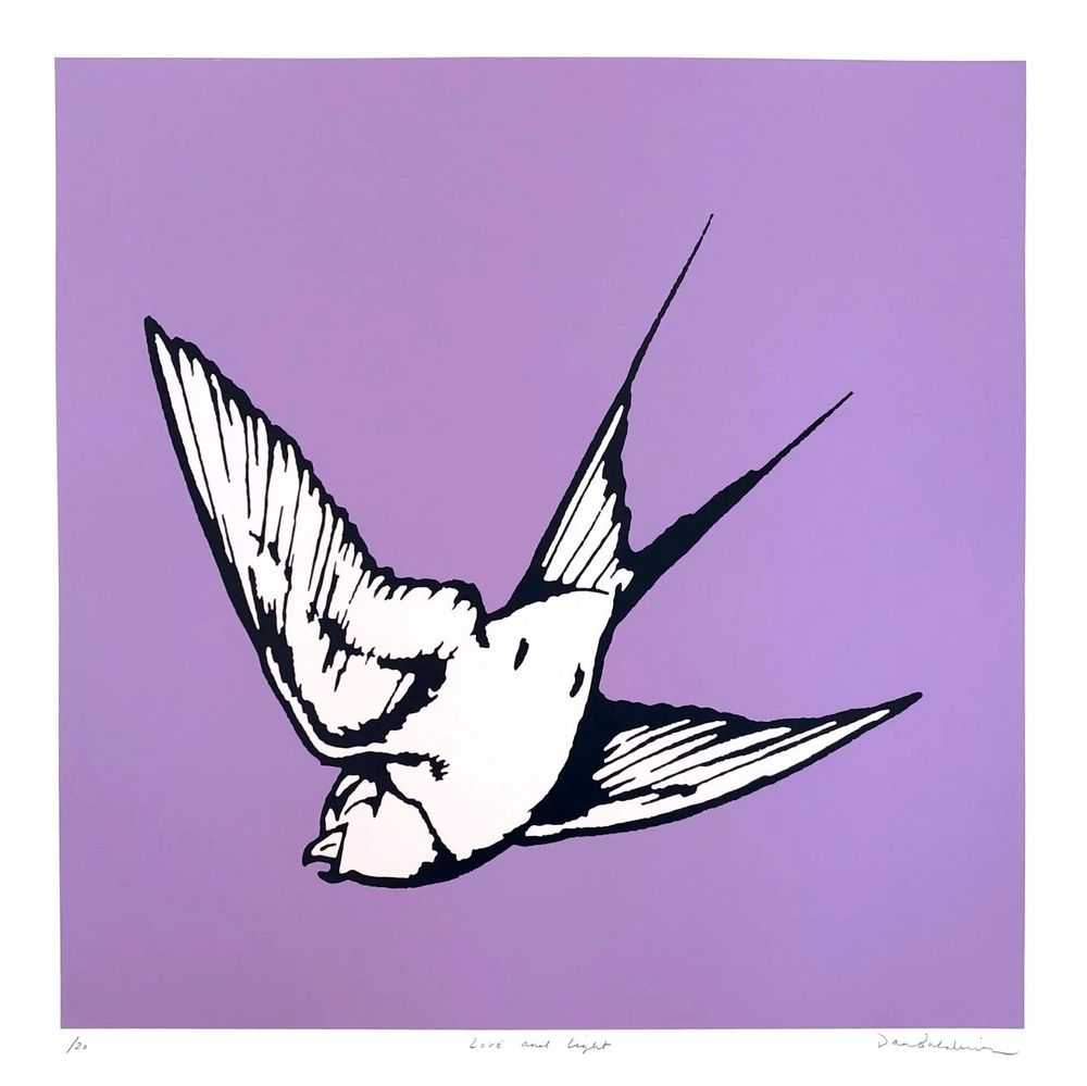 Dan Baldwin, ‘Love And Light (Lilac & Blush Pink)’, 09-04-2020, Print, Silkscreen edition with high gloss UV glaze finish, CCA Galleries, Numbered