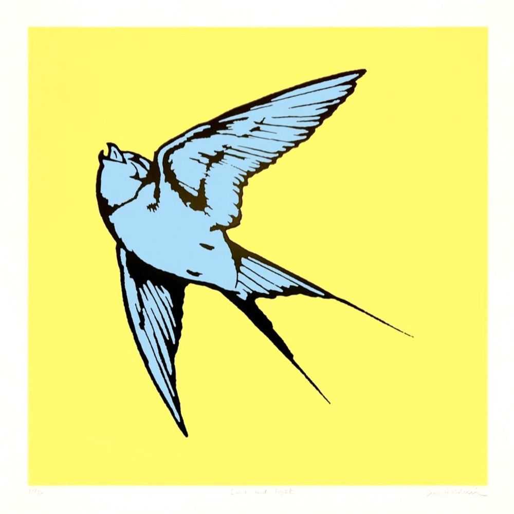 Dan Baldwin, ‘Love And Light (Yellow & Blue)’, 09-04-2020, Print, Silkscreen edition with high gloss UV glaze finish, CCA Galleries, Numbered