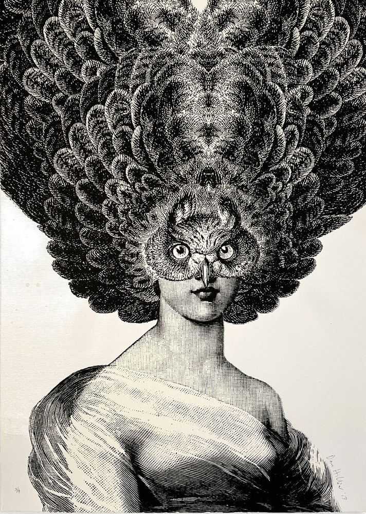 Dan Hillier, ‘Cecilia Huntress – White Foil’, 2025, Print, Screenprint with White Foil Layer, null, 