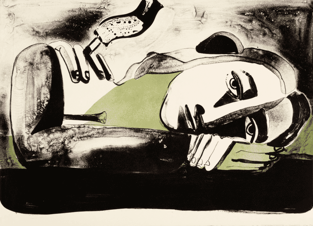Danielle Orchard, ‘Third Hand’, 2019, Print, Two-colour lithograph, Tamarind institute, Numbered