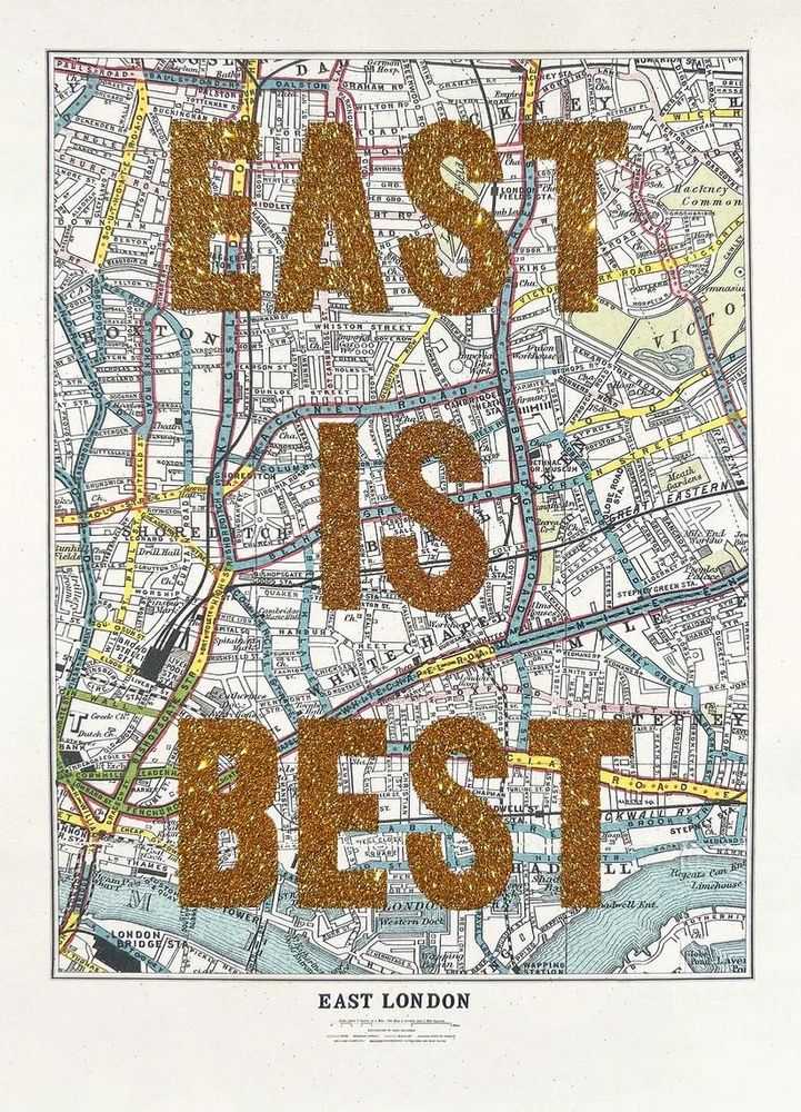 Dave Buonaguidi, ‘East is Best - Glitter’, 2024, Print, Archival Inkjet with Glitter Overlay on Somerset Enhanced 330gsm Paper, null, Numbered