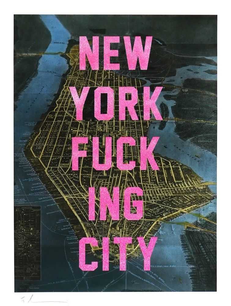 Dave Buonaguidi, ‘New York Fucking City (Pink Glitter)’, 2025, Print, Archival Inkjet with Glitter Overlay on Somerset Infinity 330gsm Paper, null, Numbered