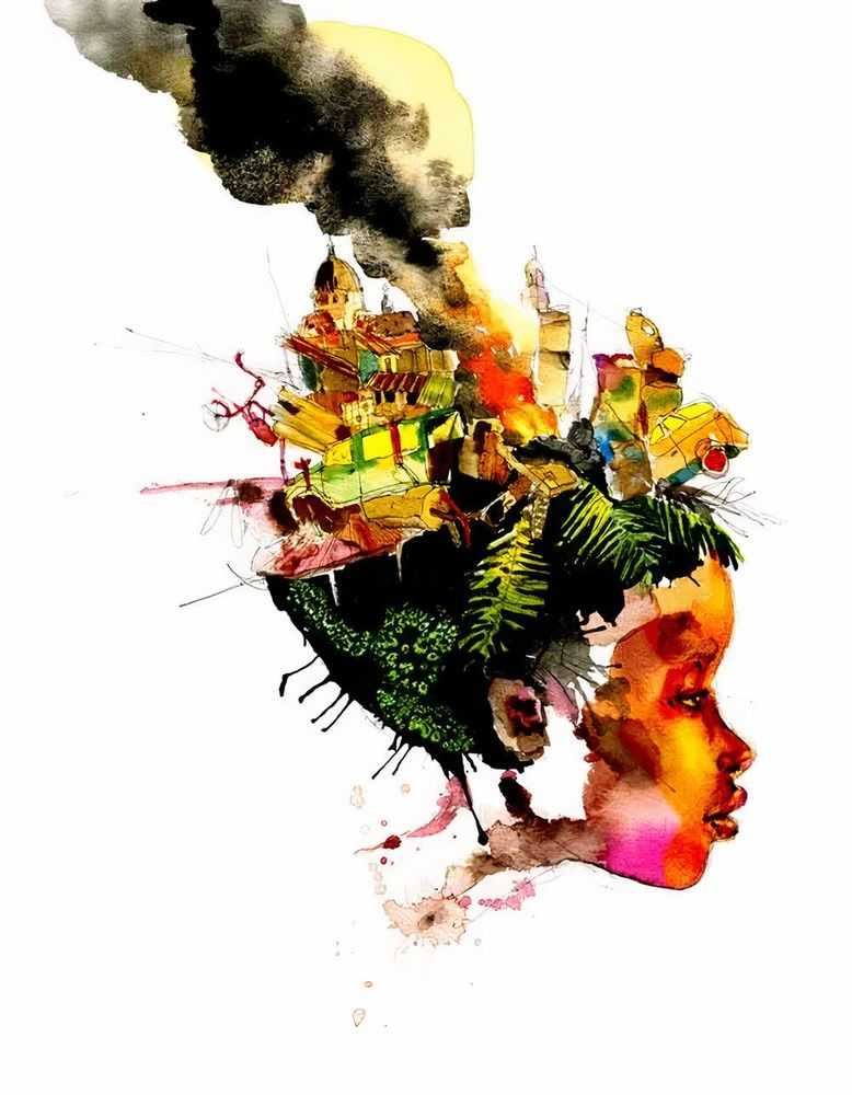 David Choe, ‘Haitian Girl’, 27-01-2010, Print, Pigment print on paper, Hemway Industries, Numbered