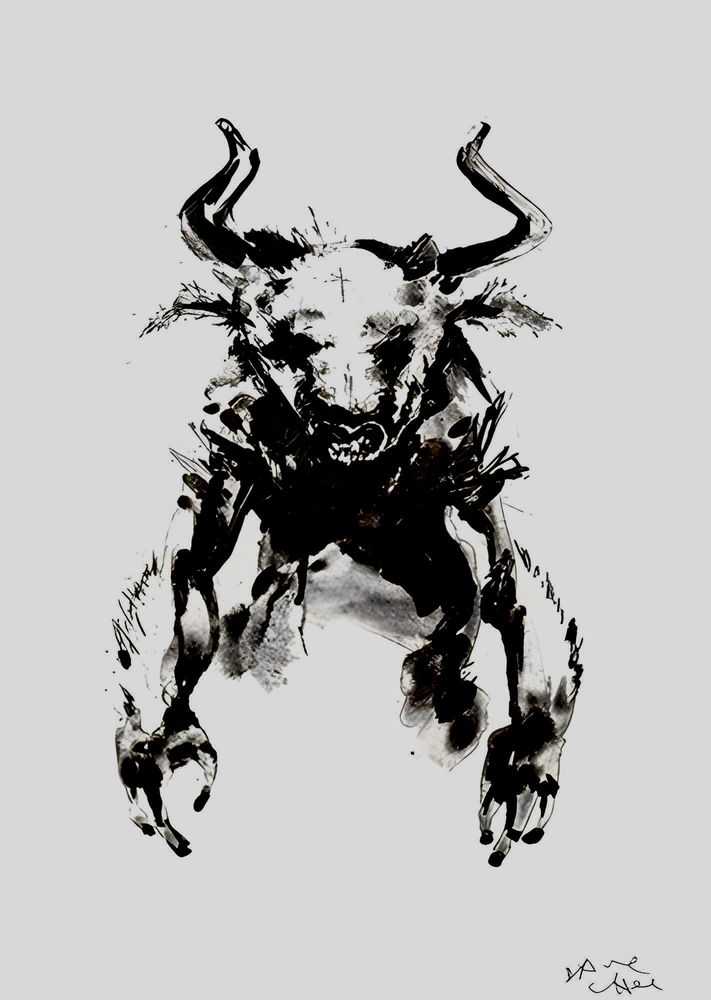 David Choe, ‘Mingeotaur’, 13-10-2011, Print, Screen Print, Lazarides Editions, 