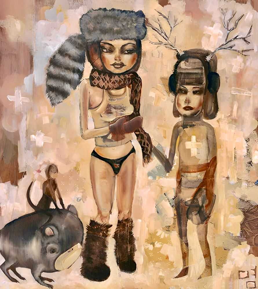 David Choe, ‘Pull My Scarf’, 28-02-2007, Print, Giclee Print, Jonathan LeVine Gallery, 