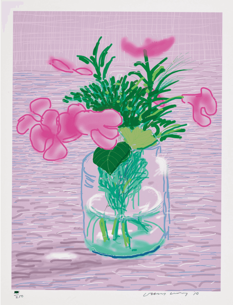 David Hockney, ‘Art Edition A’, 12-09-2016, Print, Pad drawing printed on archival paper, Taschen, Numbered