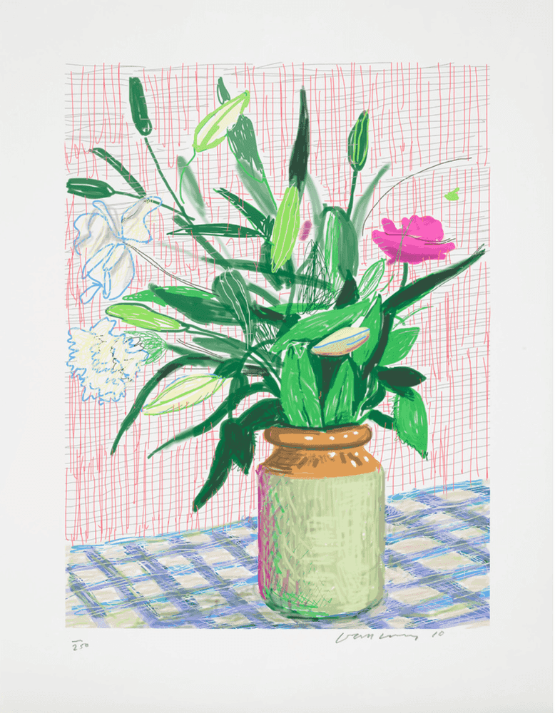 David Hockney, ‘Art Edition D’, 12-09-2016, Print, Pad drawing printed on archival paper, Taschen, Numbered
