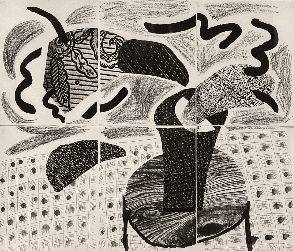 David Hockney, ‘Black Plant On Table’, 1986, Print, Home-made print executed on an office copy machine, null, Numbered