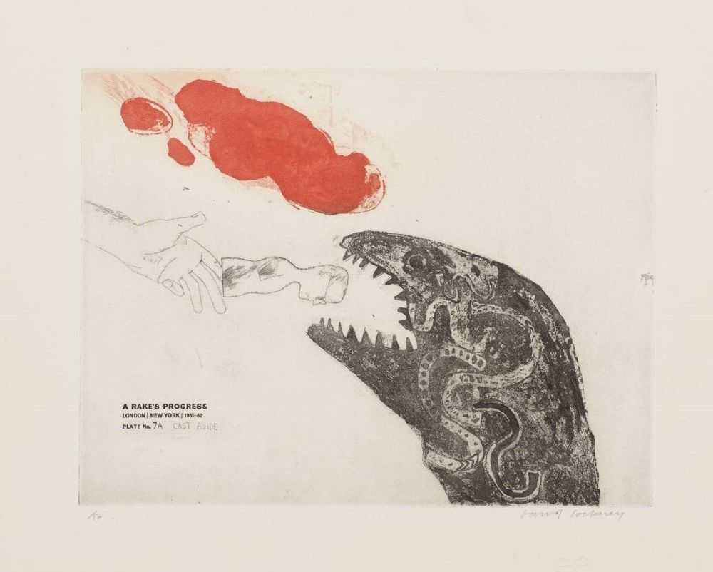 David Hockney, ‘Cast Aside’, 1963, Print, Etching aquatint 1 zinc plate, null, Numbered