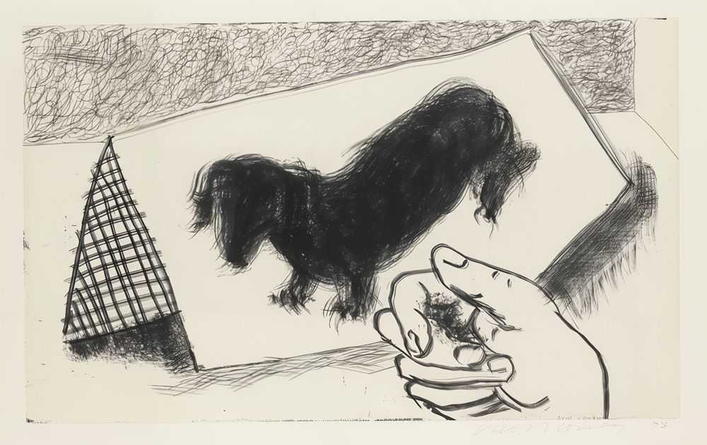 David Hockney, ‘Dog Etching No. 9’, 1998, Print, Etching printed on Somerset paper, null, Numbered