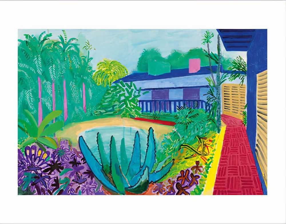 David Hockney, ‘Garden (Tate 2017)’, 2017, Print, 10 colour Pigment printed on 330gsm Somerset Enhanced Radiant White 100% cotton rag paper with hand torn edges, Tate, 