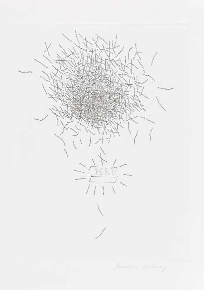 David Hockney, ‘Gold’, 1969, Print, Gold pen on paper, null, Numbered