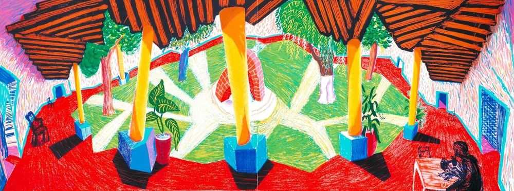David Hockney, ‘Hotel Acatlán - Two Weeks Later’, 1985, Print, Lithograph on paper, null, Numbered