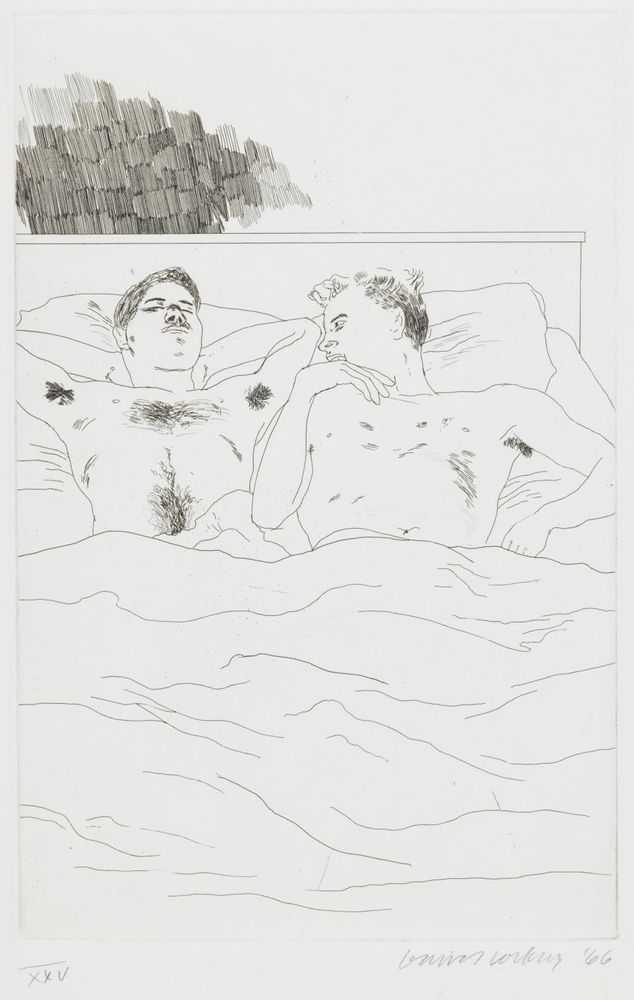 David Hockney, ‘In The Dull Village’, 1966, Print, Etching and aquatint on paper, null, Numbered