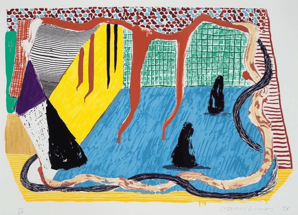 David Hockney, ‘Ink In The Room’, 1993, Print, Lithograph in colors on Arches 88 paper, null, Numbered