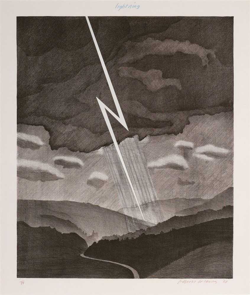David Hockney, ‘Lightning’, 1973, Print, Color lithograph and screenprint on Arjomari wove paper, null, Numbered